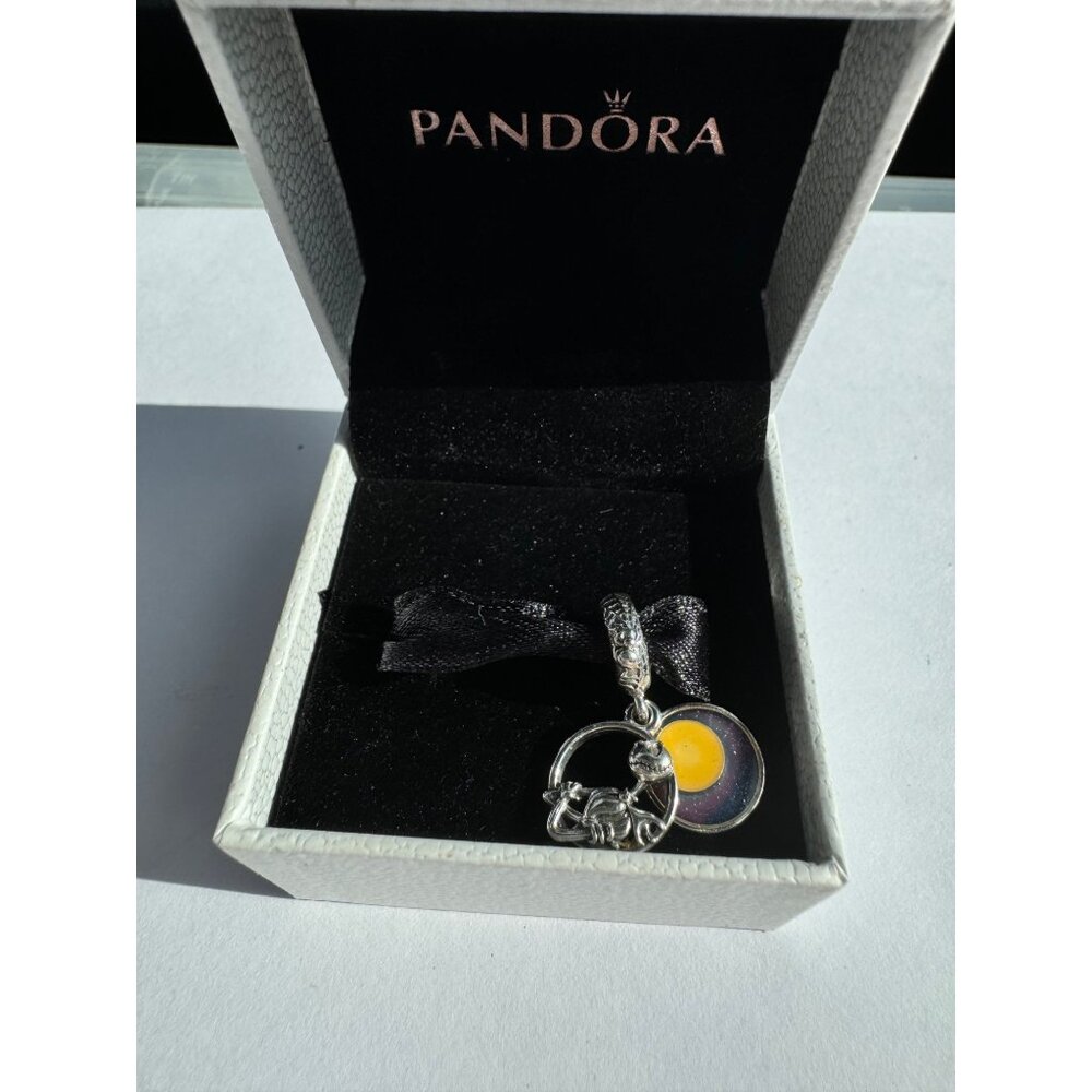 Disney Nightmare Before Christmas Pandora S925 ALE Jack Skellington Moon Dangle - Picture 7 of 9